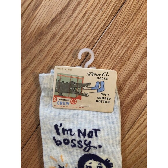 I'm Not Bossy, I'm The Boss - Blue Q Womens Socks - Size 5 - 10 Cotton Blend - Picture 2 of 4